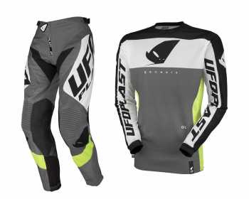 Pantaloni Motocross Tainite bianco e nero - Ufo Plast