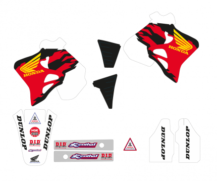 Kit adesivi Replica Team Honda 1995 USA HONDA CR 125 1995-1997 HONDA CR 250 1995-1996